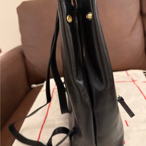 Clare V Remi Backpack Black Leather with Gold Hardware - Picture 7 of 7